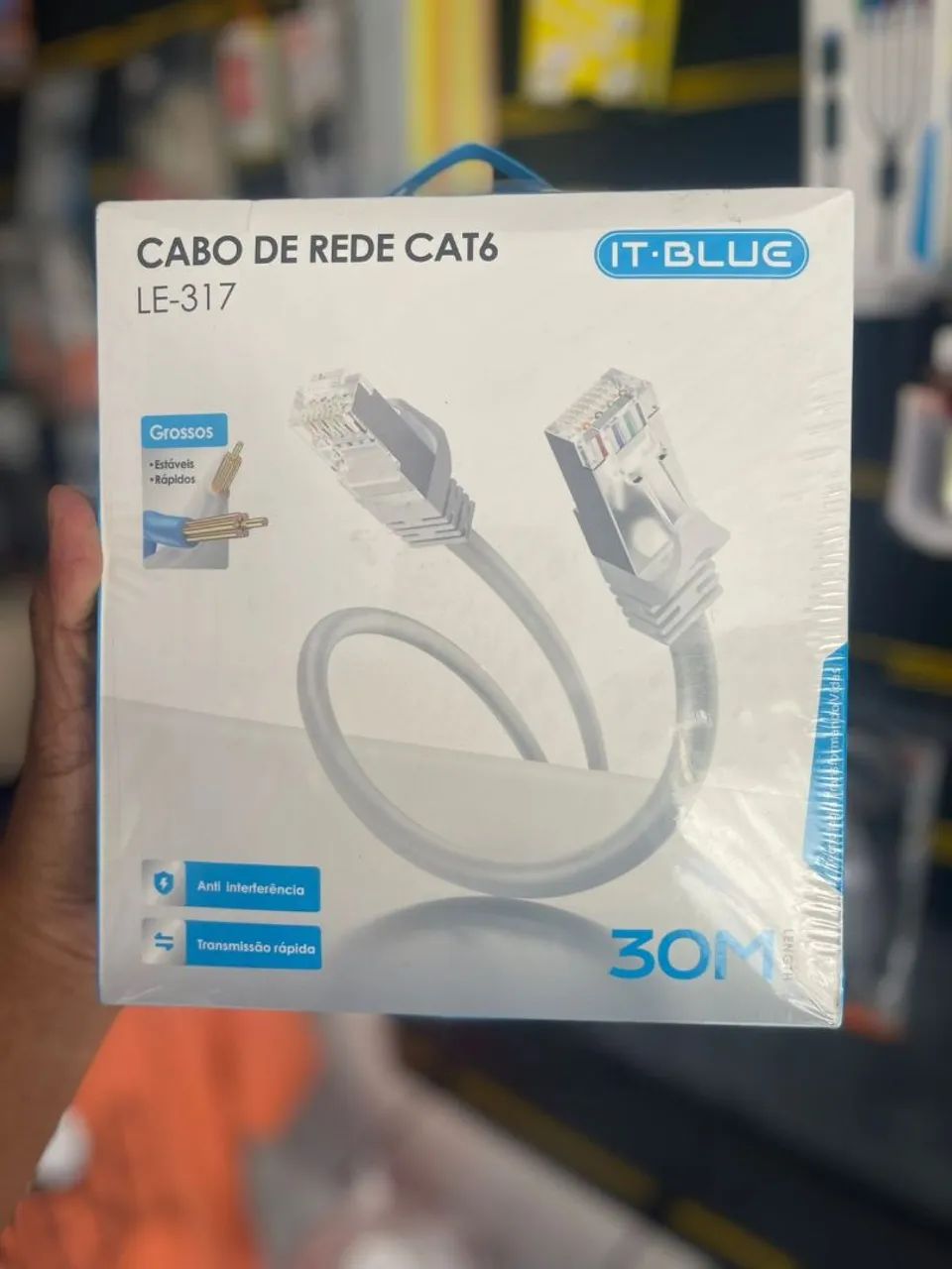 Cabo de rede de internet Cat6 10, 20, 30 - Foto 2