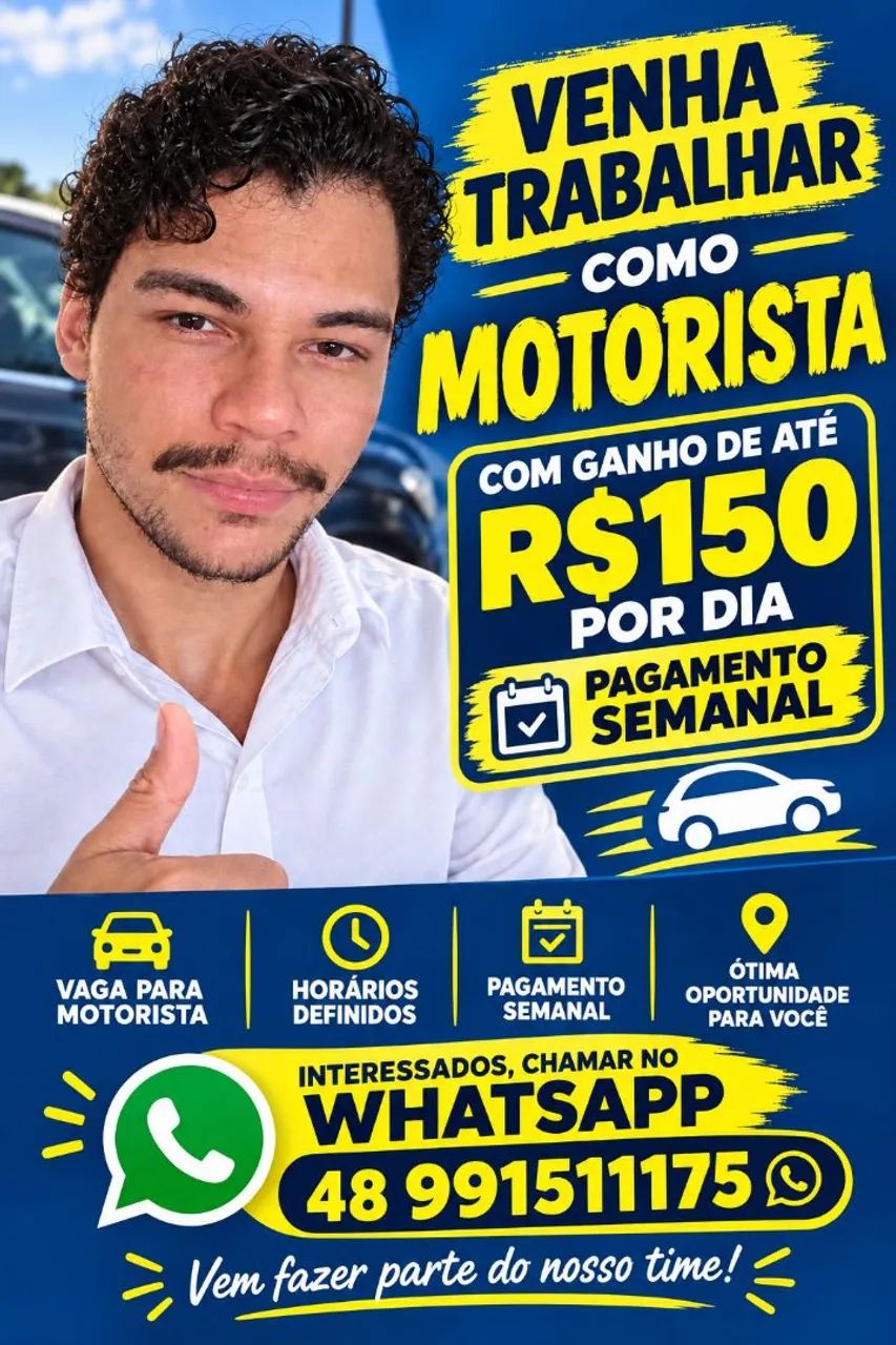 Vaga de emprego/trabalho como motorista 
