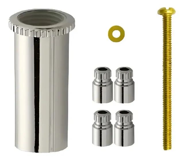 Blukit Prolongador P/registro Cromado Abs Latao Cromado 40mm Cromado Cromado Blukit Prolon