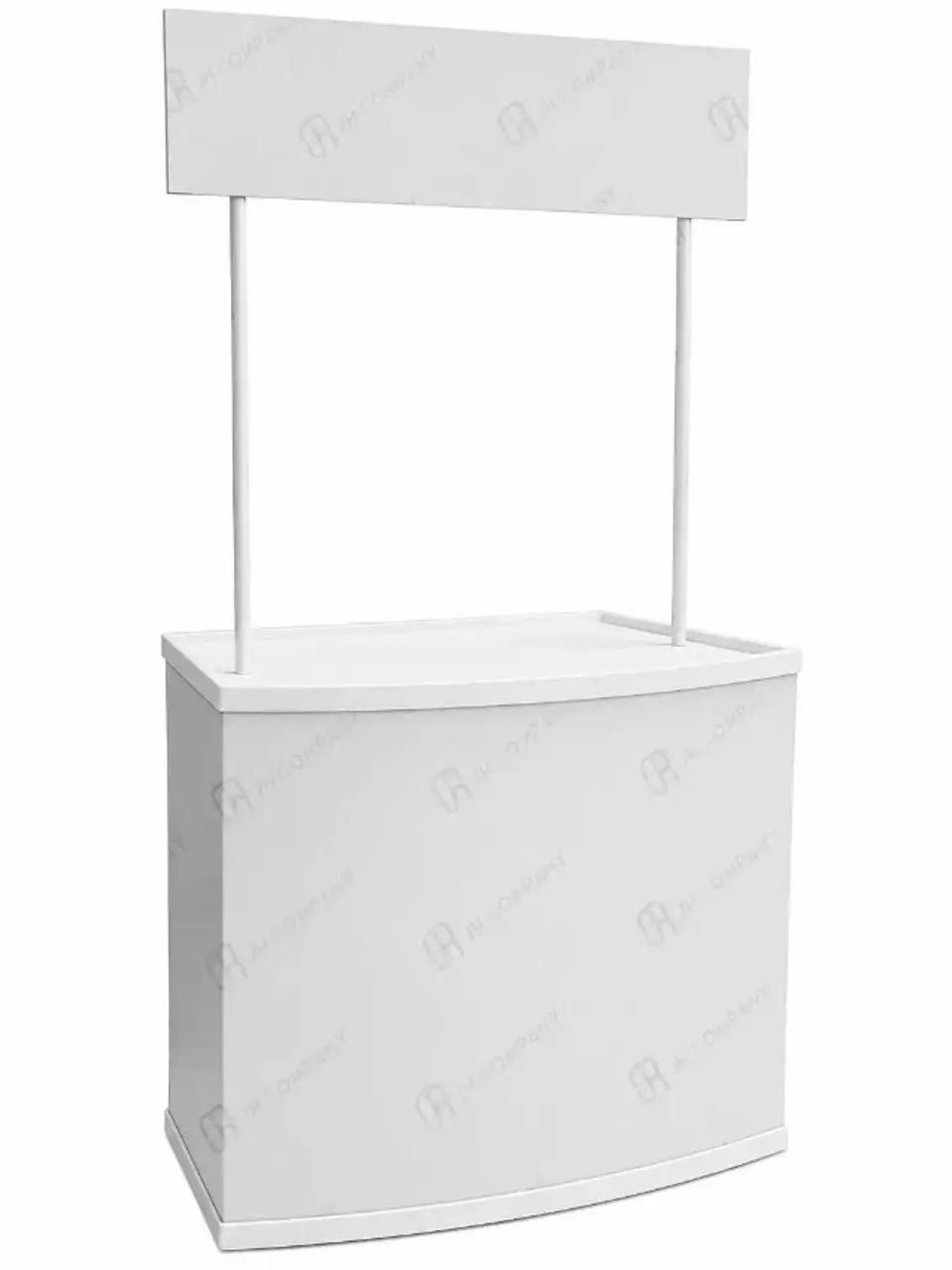 Balcão PDV Desmontável PVC Branco Com Case Portátil Com Prateleira Interna P/ Eventos - Foto 2