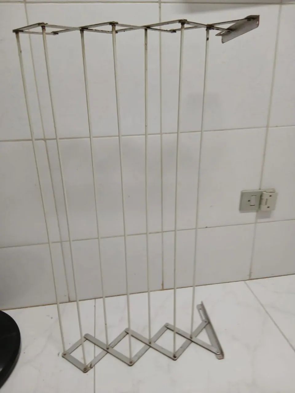 Varal sanfonado em alumínio 80 cm