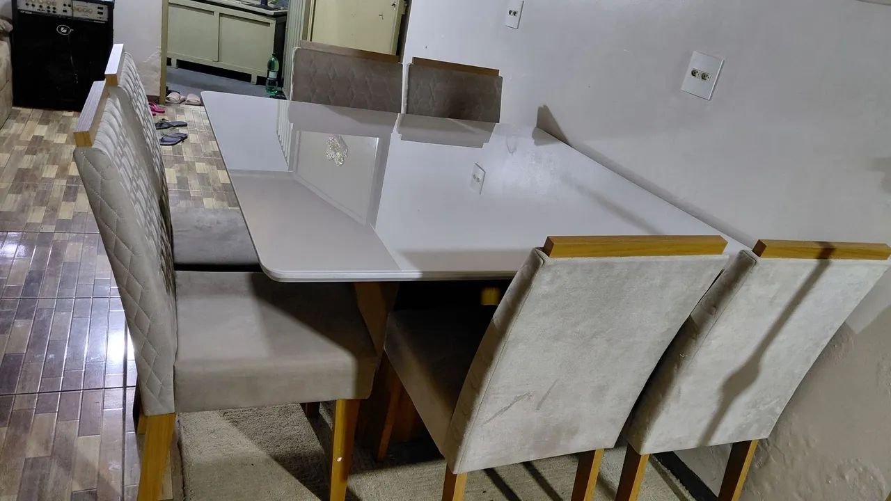 Mesa de luxo 6 cadeiras  - Foto 2