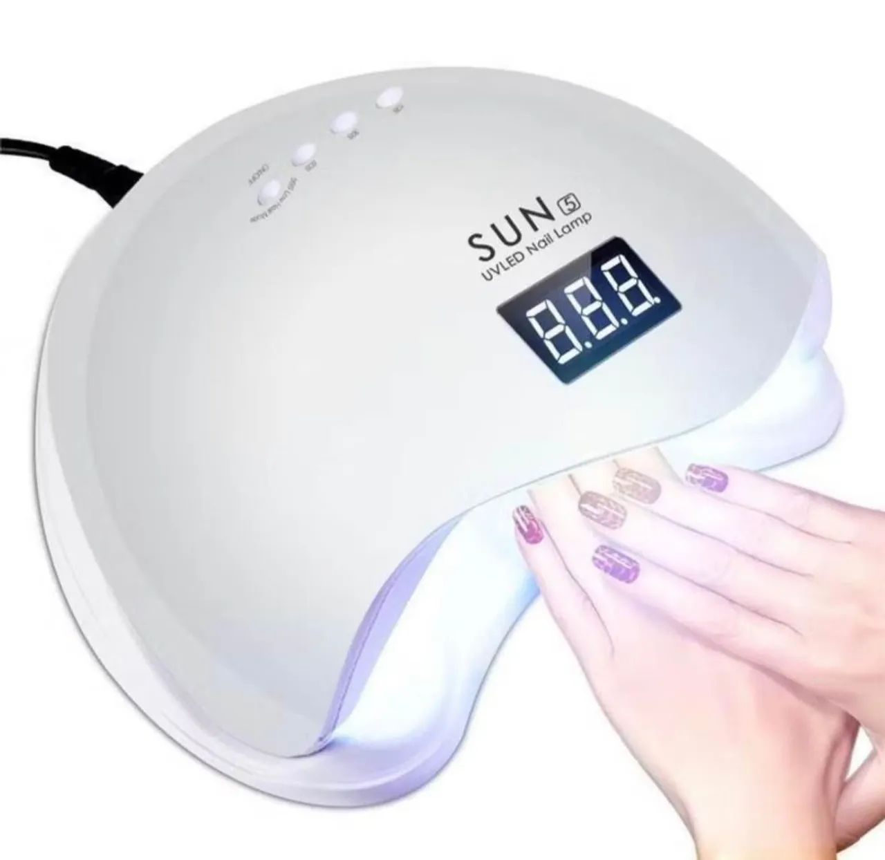 Cabine De LED UV Sun 5 Digital 48w Unha Gel Acrigel Secagem Rápida