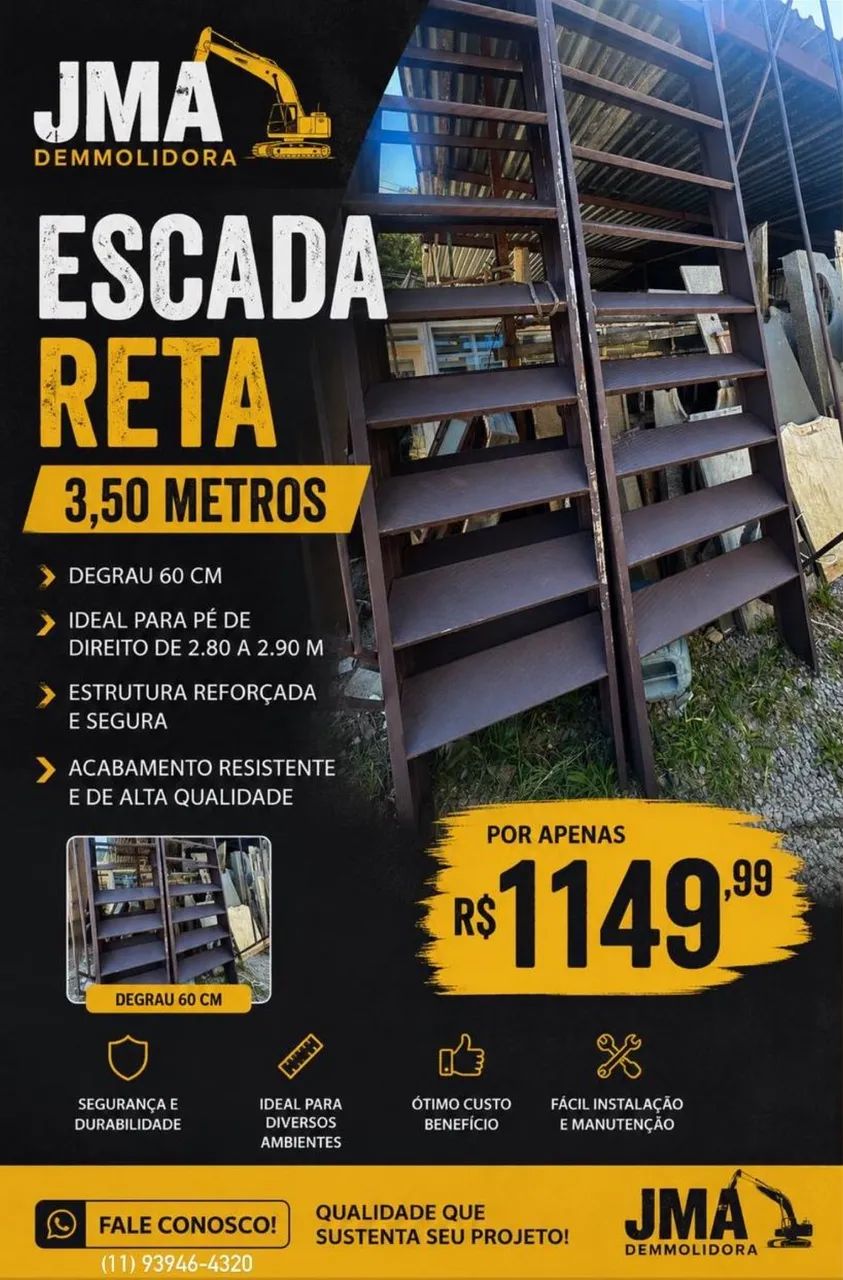 Escada reta