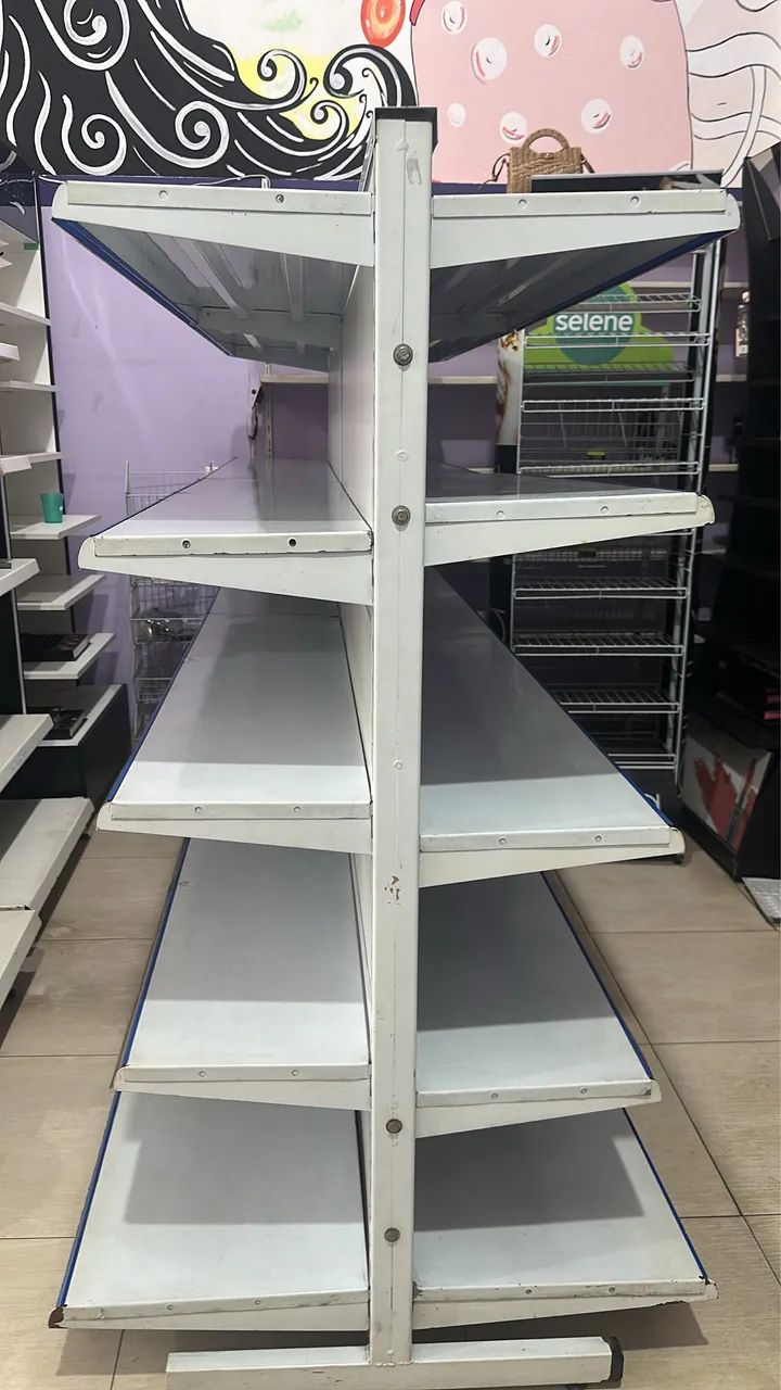 Gôndola Central Dupla Face 2,40m - 5 Prateleiras - Foto 4