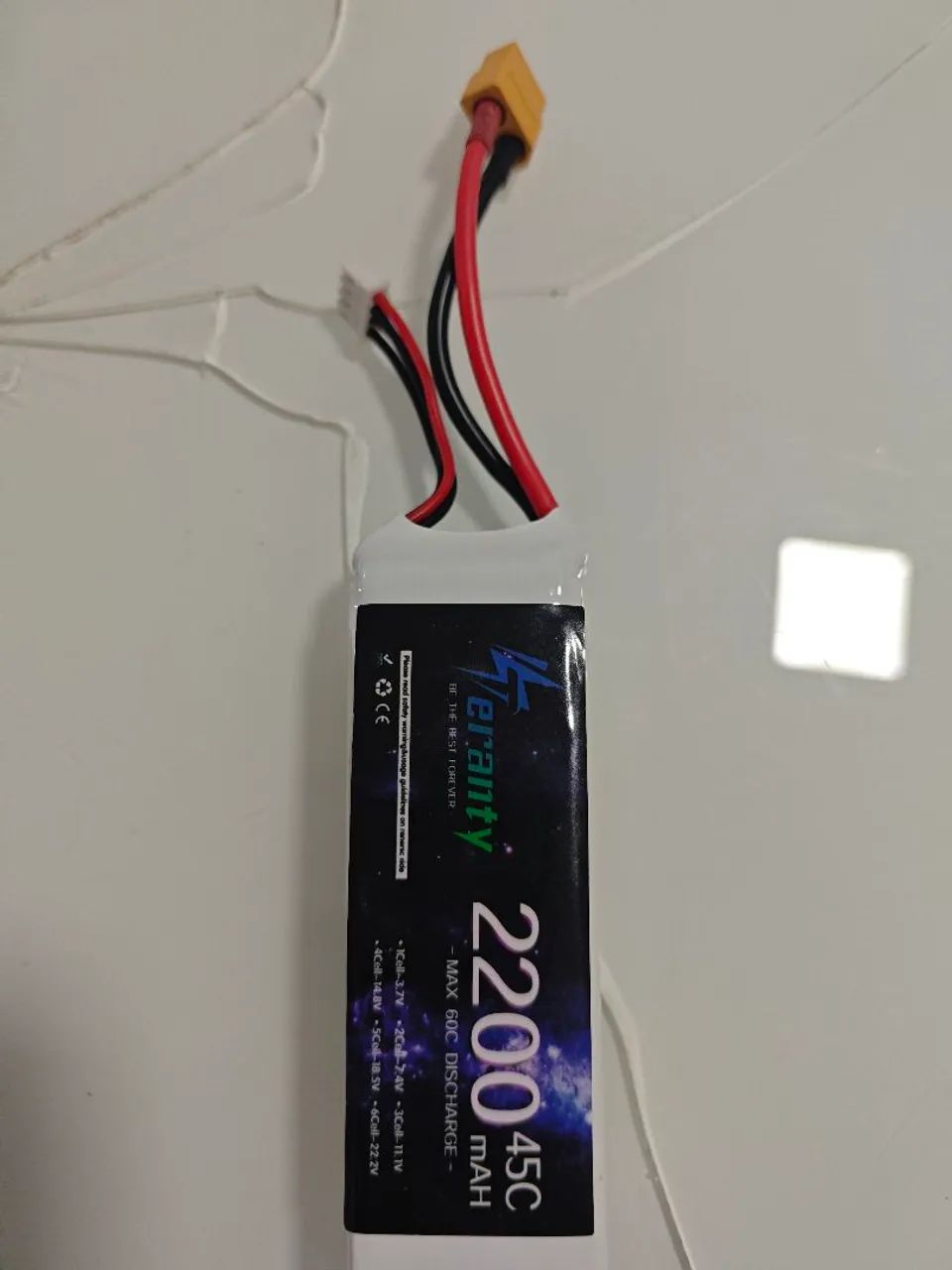Bateria lipo 4S 2200 mah 14.8v Xt60 Drone e automodelos 