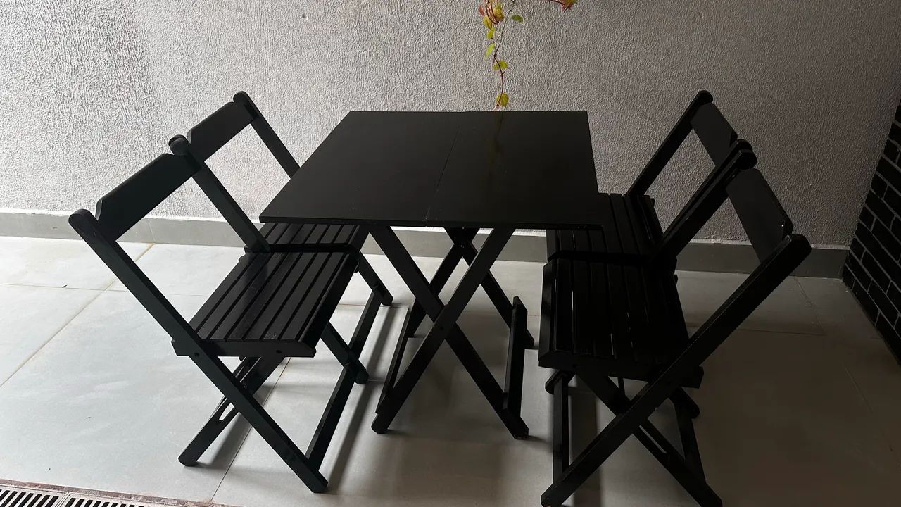 Mesa de madeira dobrável - Foto 2