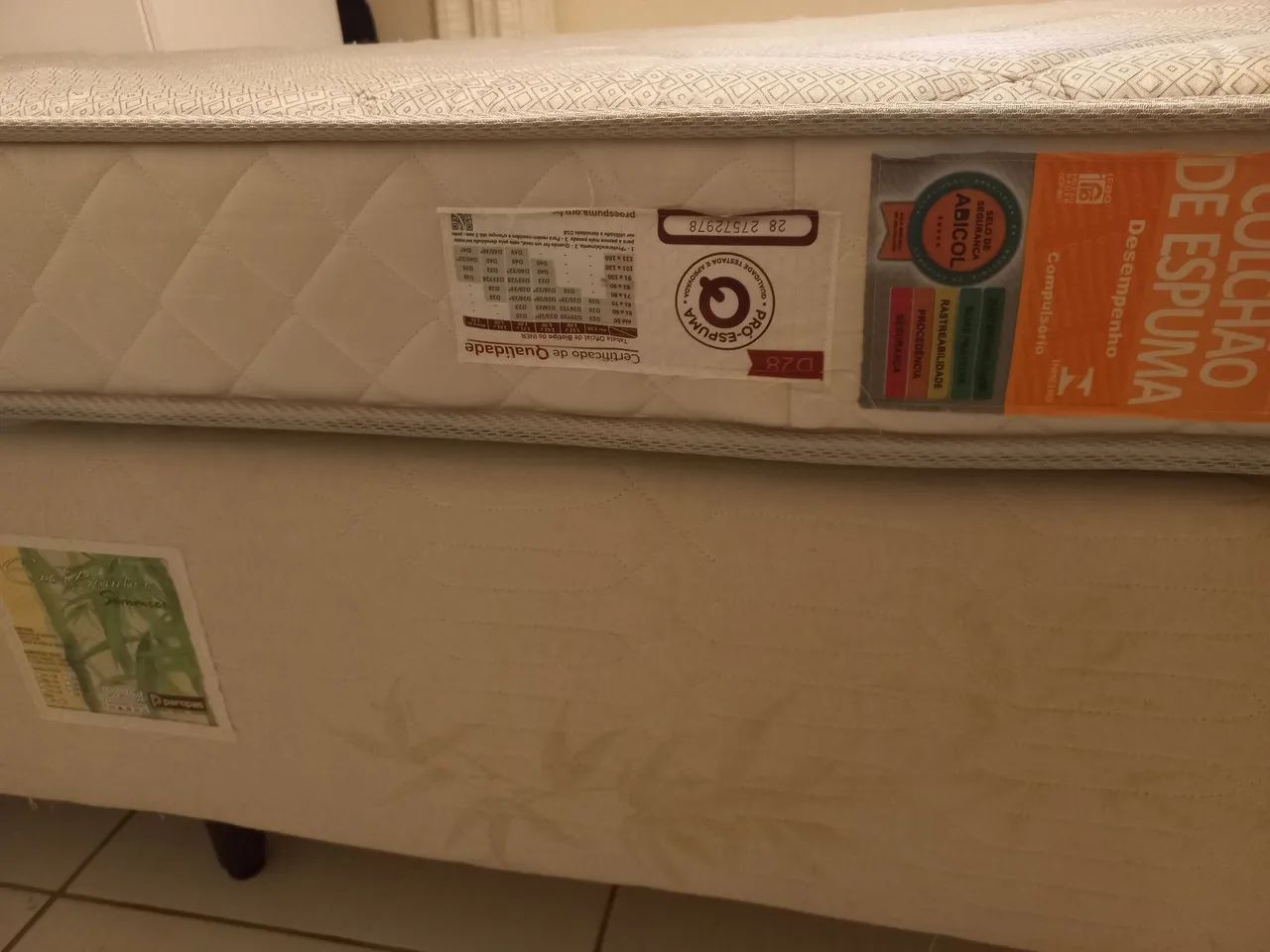 Conjunto cama box e colchão solteiro  - Foto 4