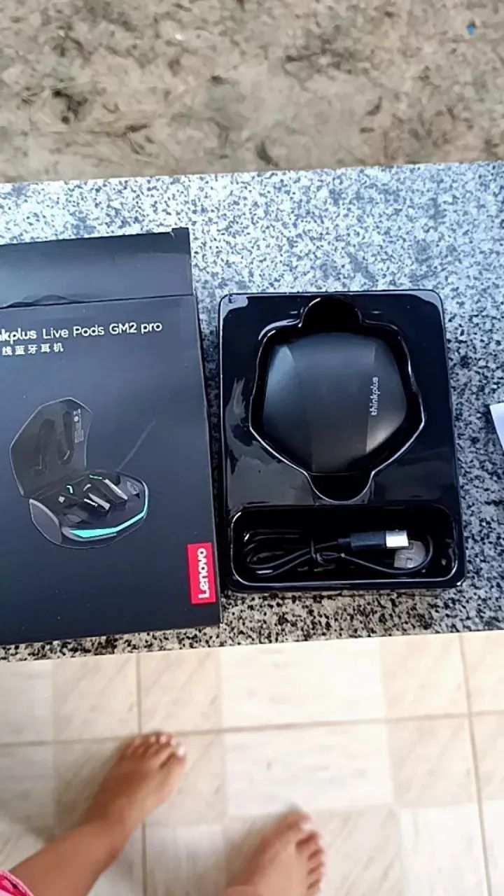 Fone de Ouvido Lenovo GM2 Pro - Bluetooth 5.3! 