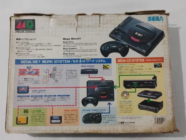 Mega Drive japonês com caixa original - Consoles de Vídeo Game