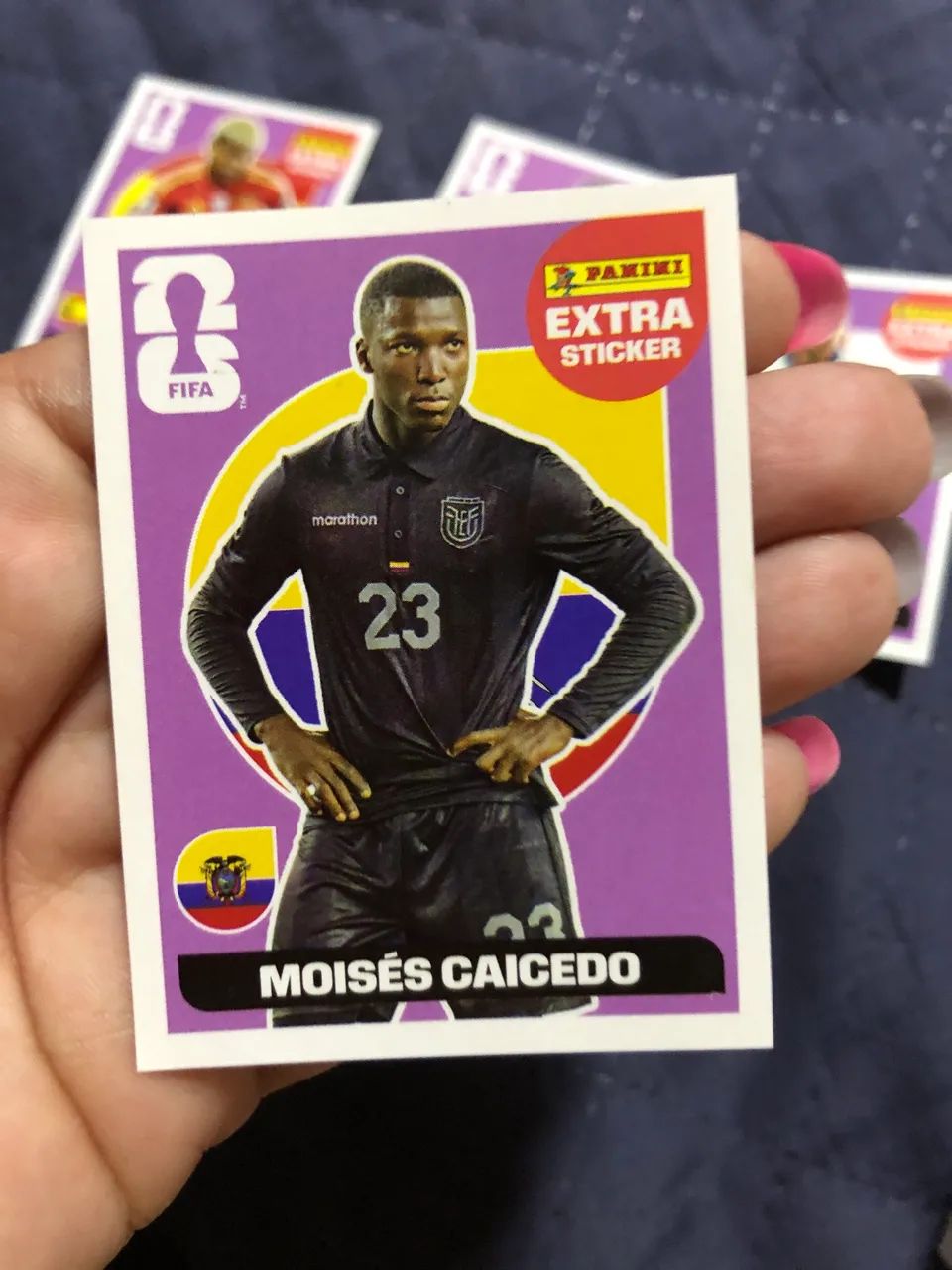 Moises Caicedo Figurinha Legend Roxa Original 2026