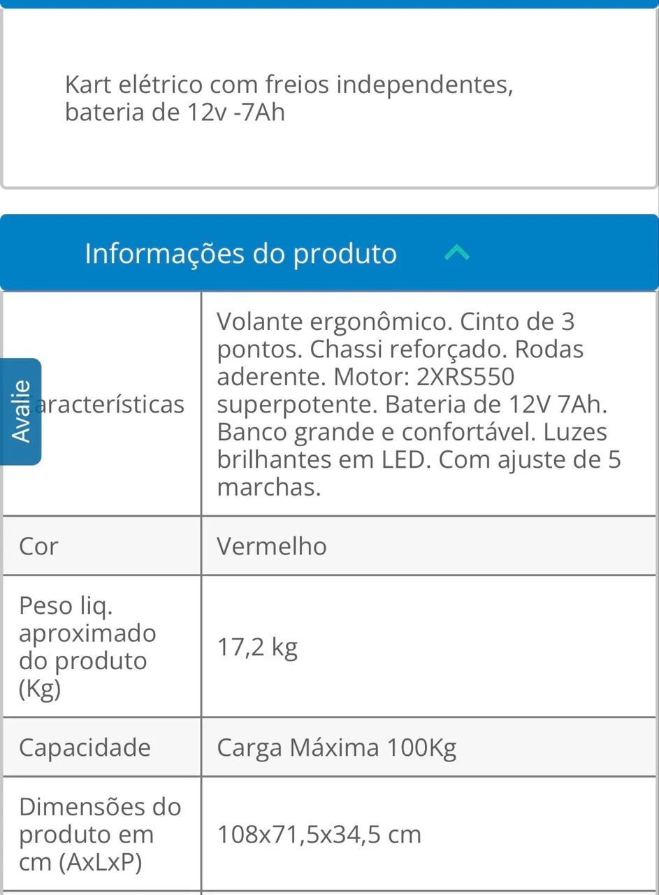 Carrinho eletrico  - Foto 4