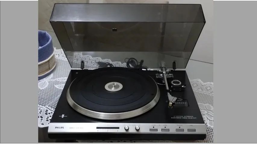 Toca Discos Philips Af829 Capsula Original Agulha Nova Vídeo - Foto 2
