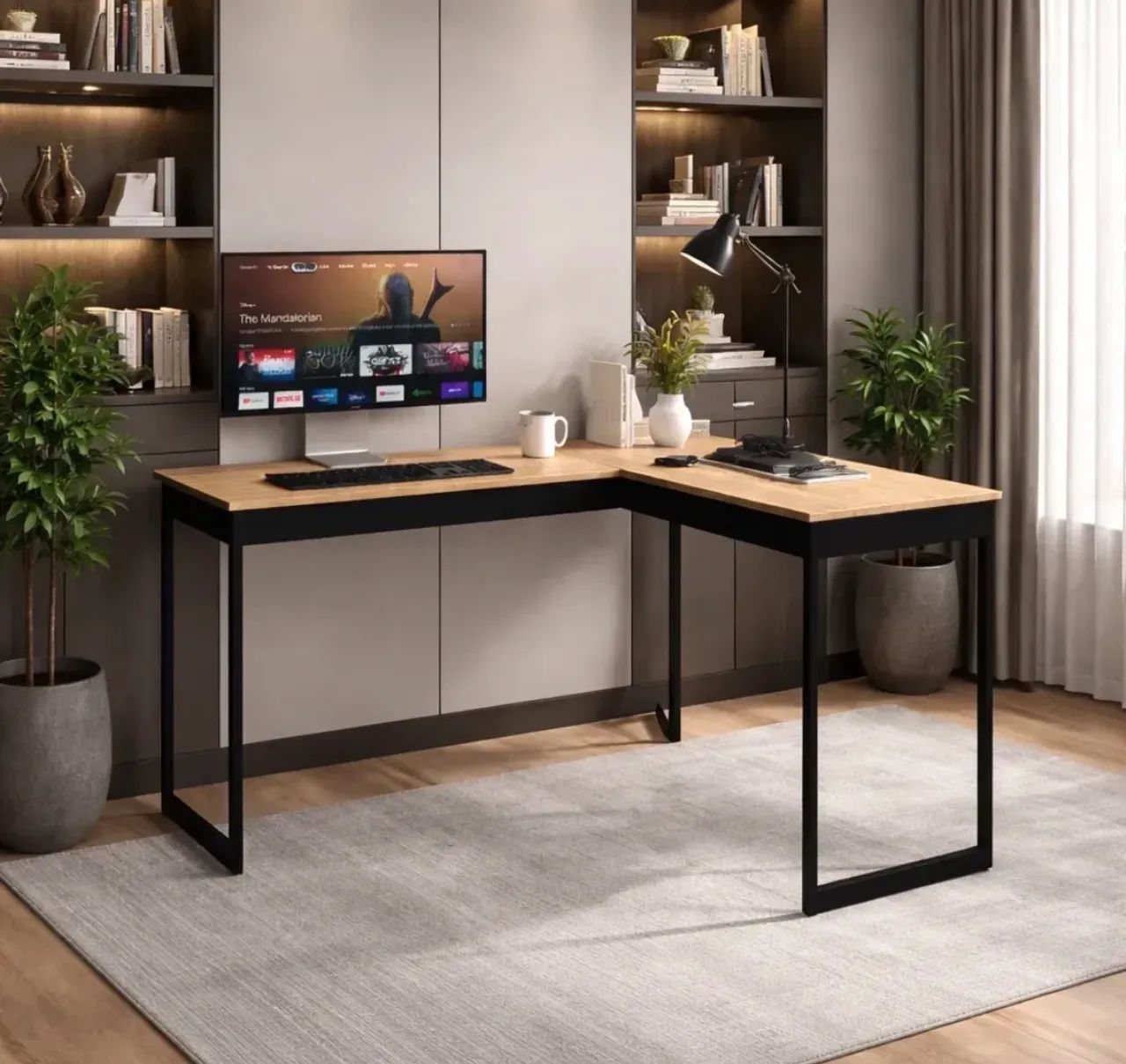 Mesa De Computador Em L