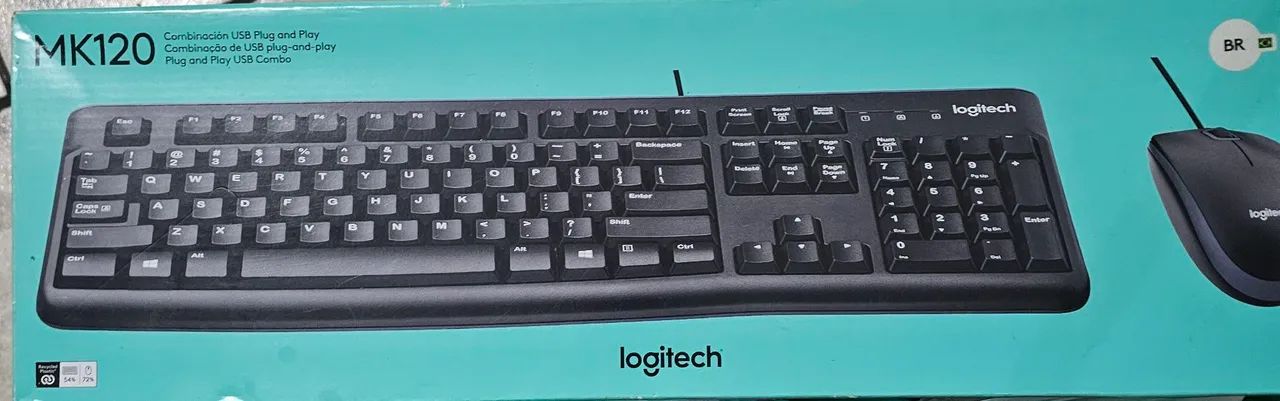 Teclado + Mouse - com fio - Logitech - Foto 4