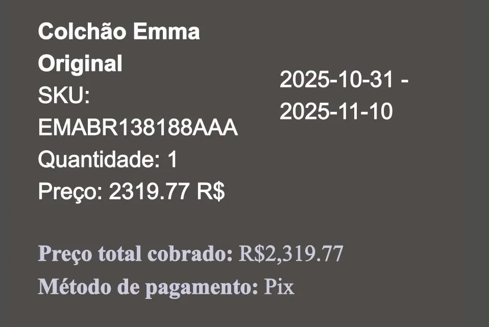 Colchão Emma original pouquíssimo uso - Foto 2