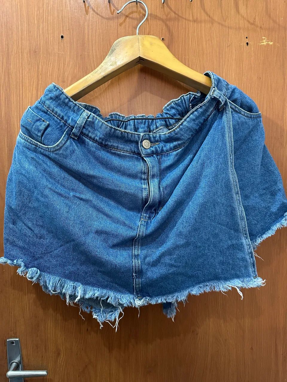Short saia jeans Sawary