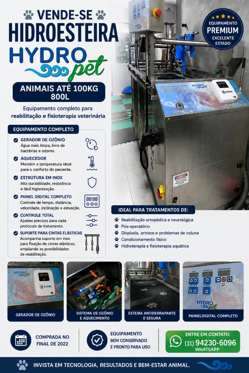 Hidroesteira tanque Veterinária  - Foto 4
