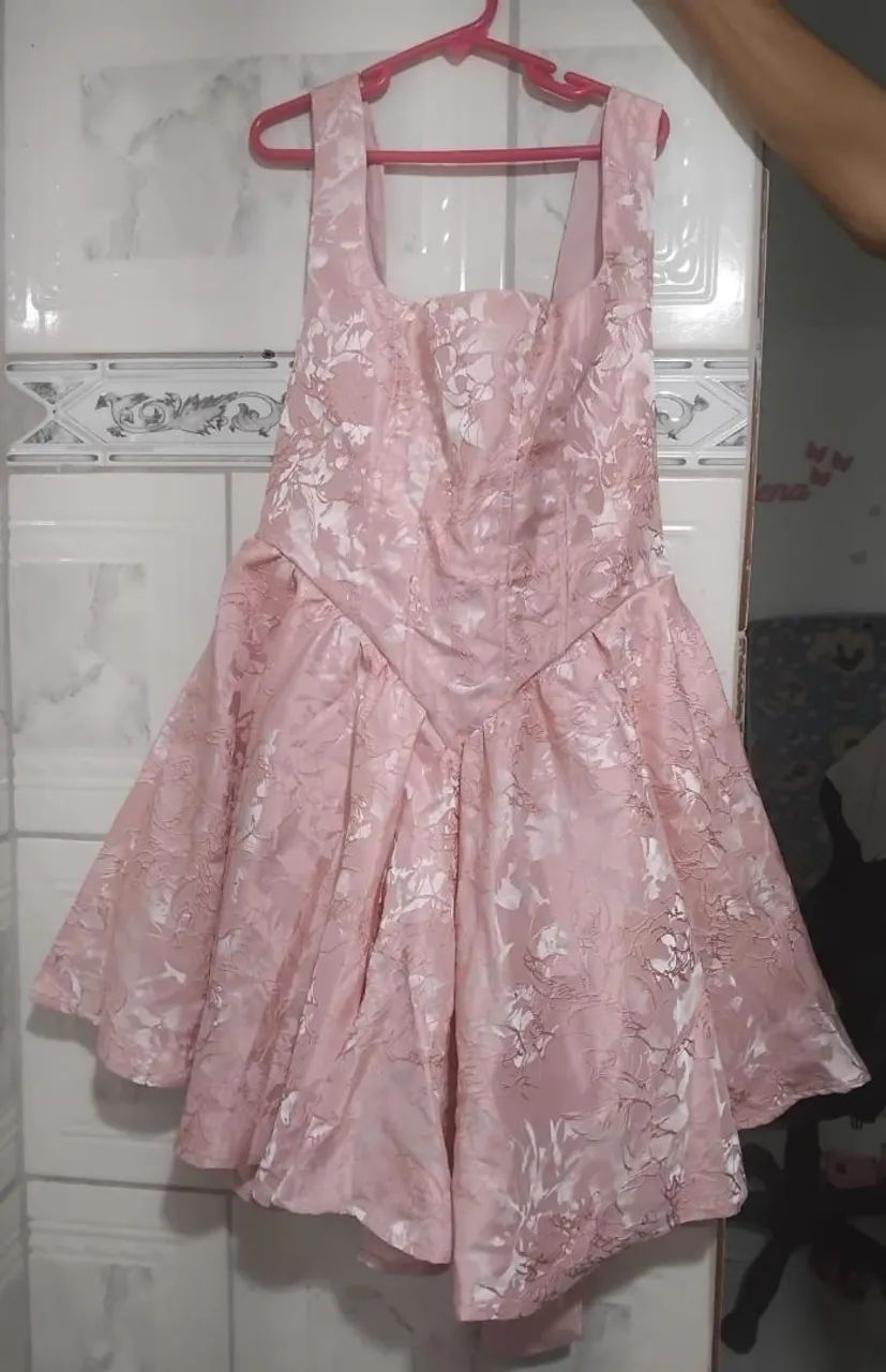 Vestido Rosa Shein Bae  - Foto 2