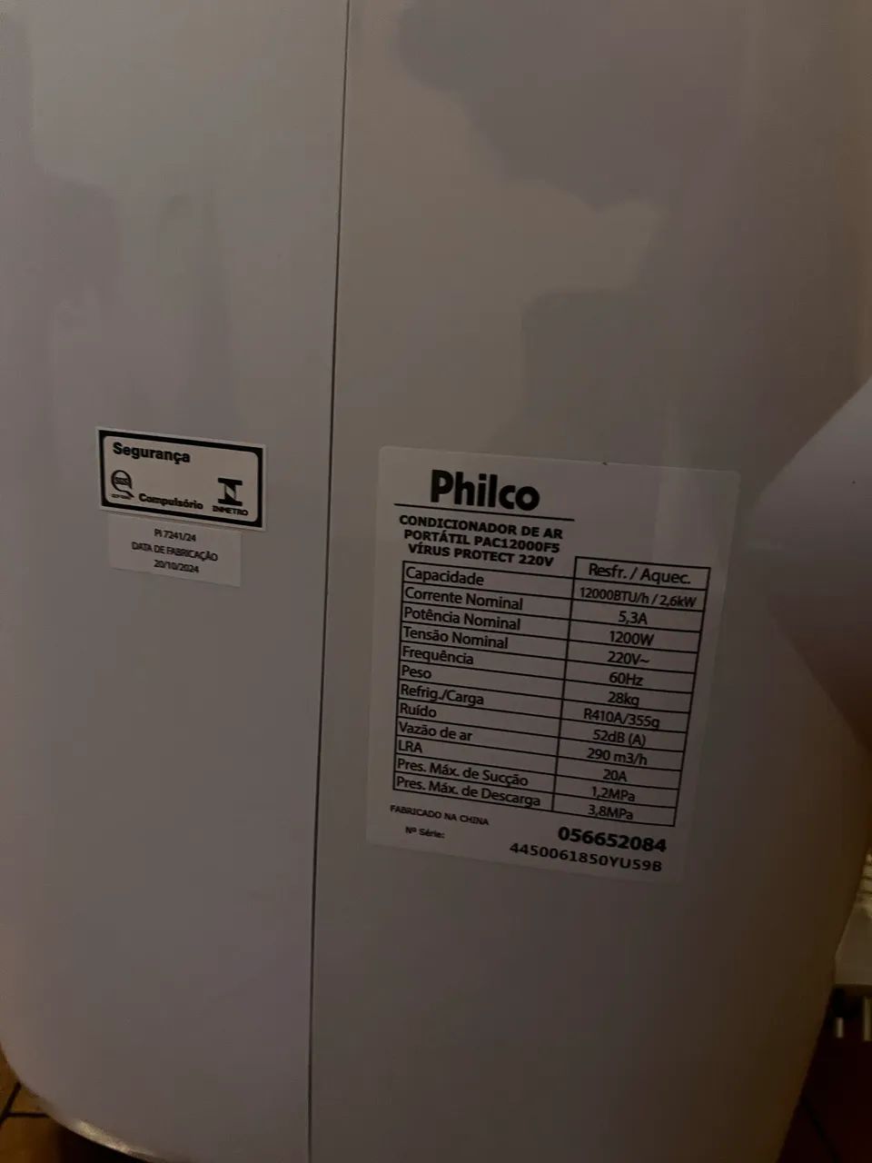 Ar condicionado portátil Philco 12000 Btus Pac12000 Branco 220V - Foto 2