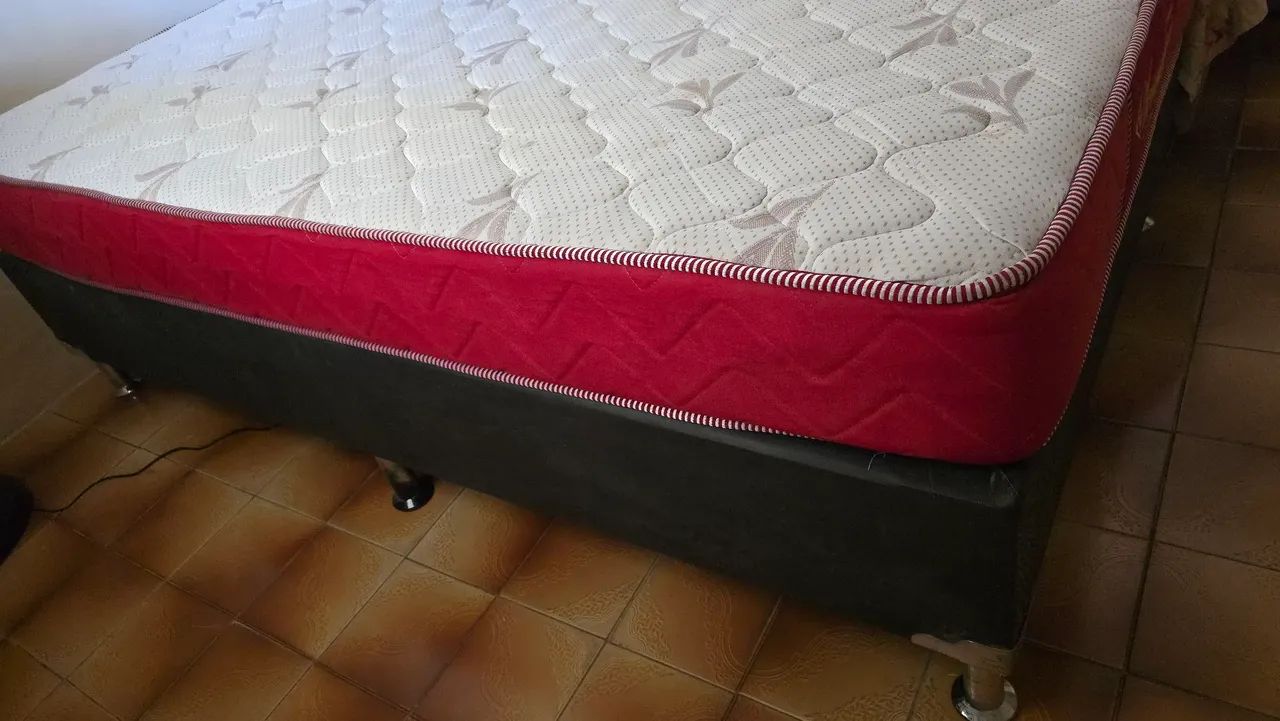 Cama Box e Colchão Solteirão Usado Eurosono - Foto 3
