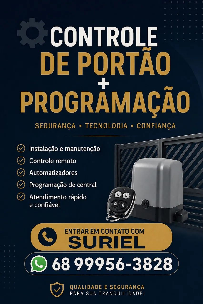 VENDA DE CONTROLE DE PORTÃO+ CONFIGURAÇÃO DE CONTROLE