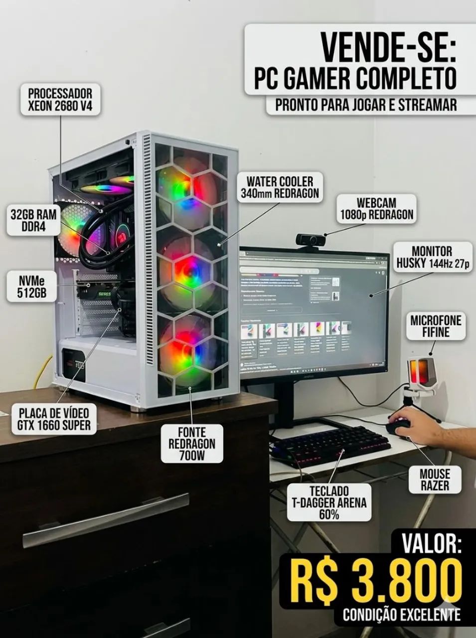 Pc gamer completo  - Foto 2