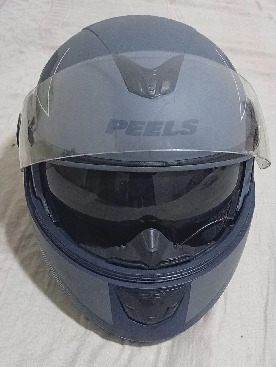 Capacete Escamoteável com fone - Foto 4
