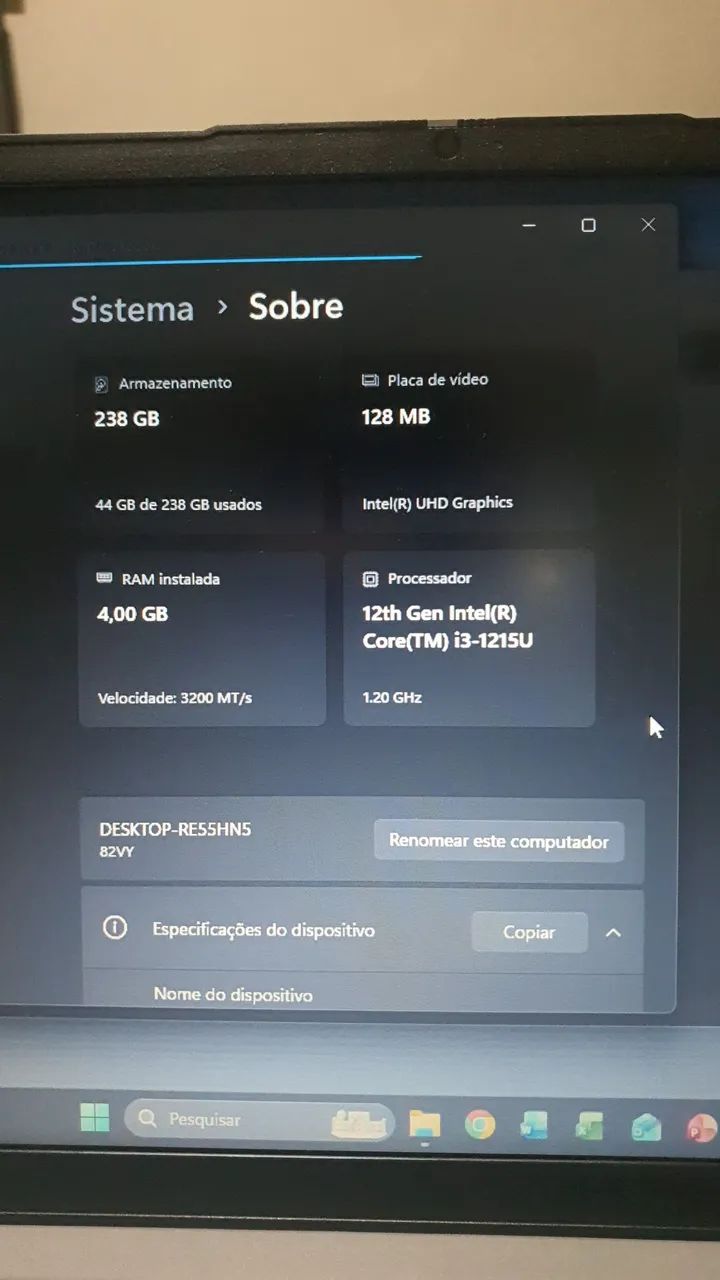 Notebook Lenovo IdeaPad 1 | Core i3 12ª Geração | 4GB RAM | SSD 256GB - Foto 4