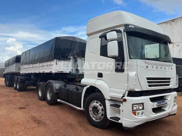 IVECO STRALIS 740 2008 4X4 MANUAL COM BICACAMBA NESTRE IMPECAVEL - Foto 4