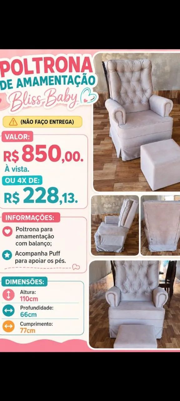 Poltrona de amamentação 