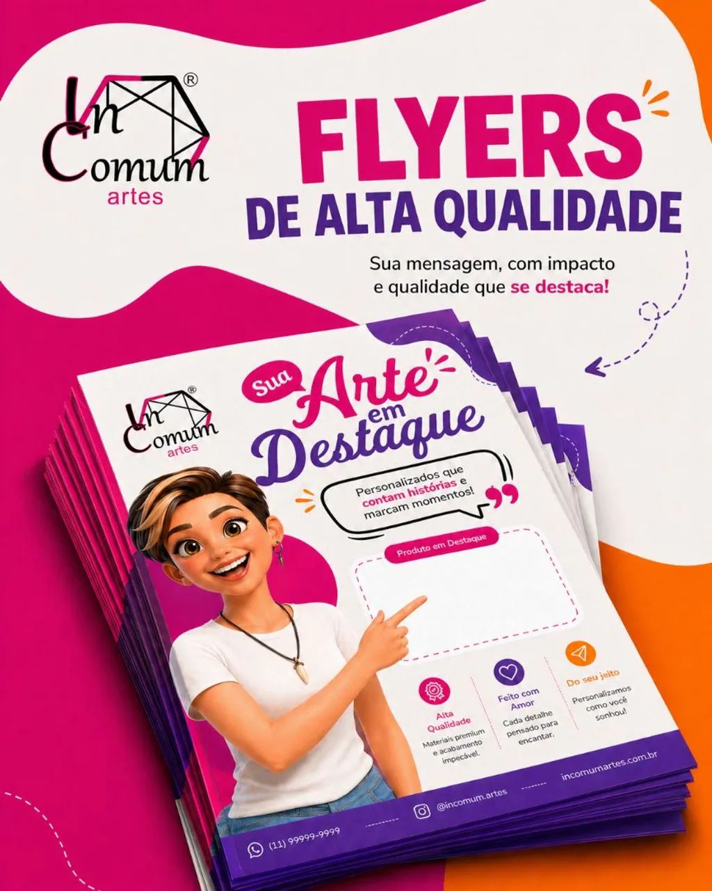 Flyers Personalizados 10x14cm - Impressão de Alta Qualidade - Foto 3