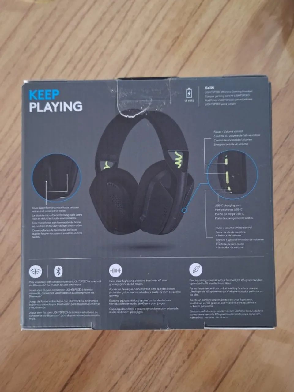 Headset Gamer Sem Fio, Logitech G435 Lightspeed - Foto 2