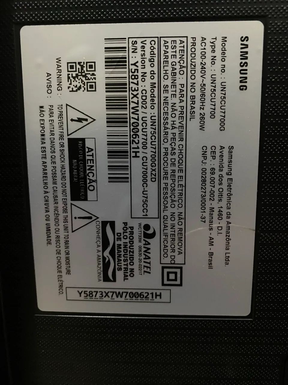 Smart TV Samsung 75 polegadas 4K - Foto 3