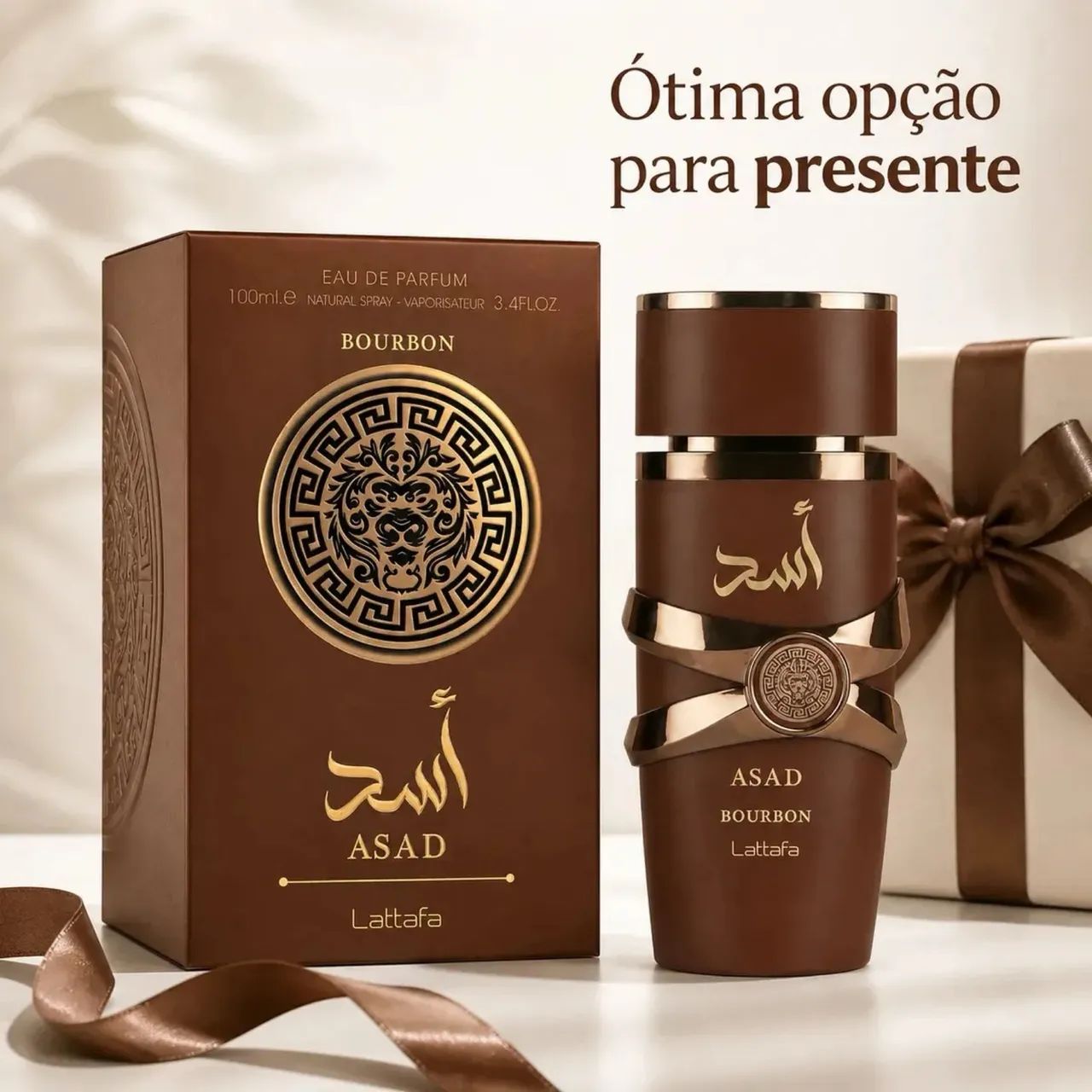 Perfume Árabe Masculino Asad Bourbon Lattafa Eau De Parfum 100ml - Foto 4