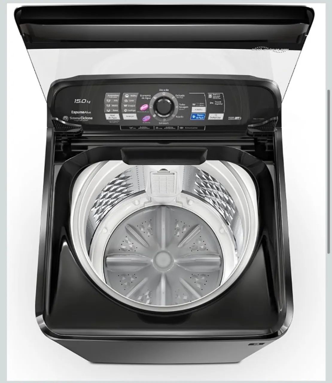 Máquina de Lavar Panasonic 15kg Titânio 127V - Modelo NA-F150B1T - Foto 4