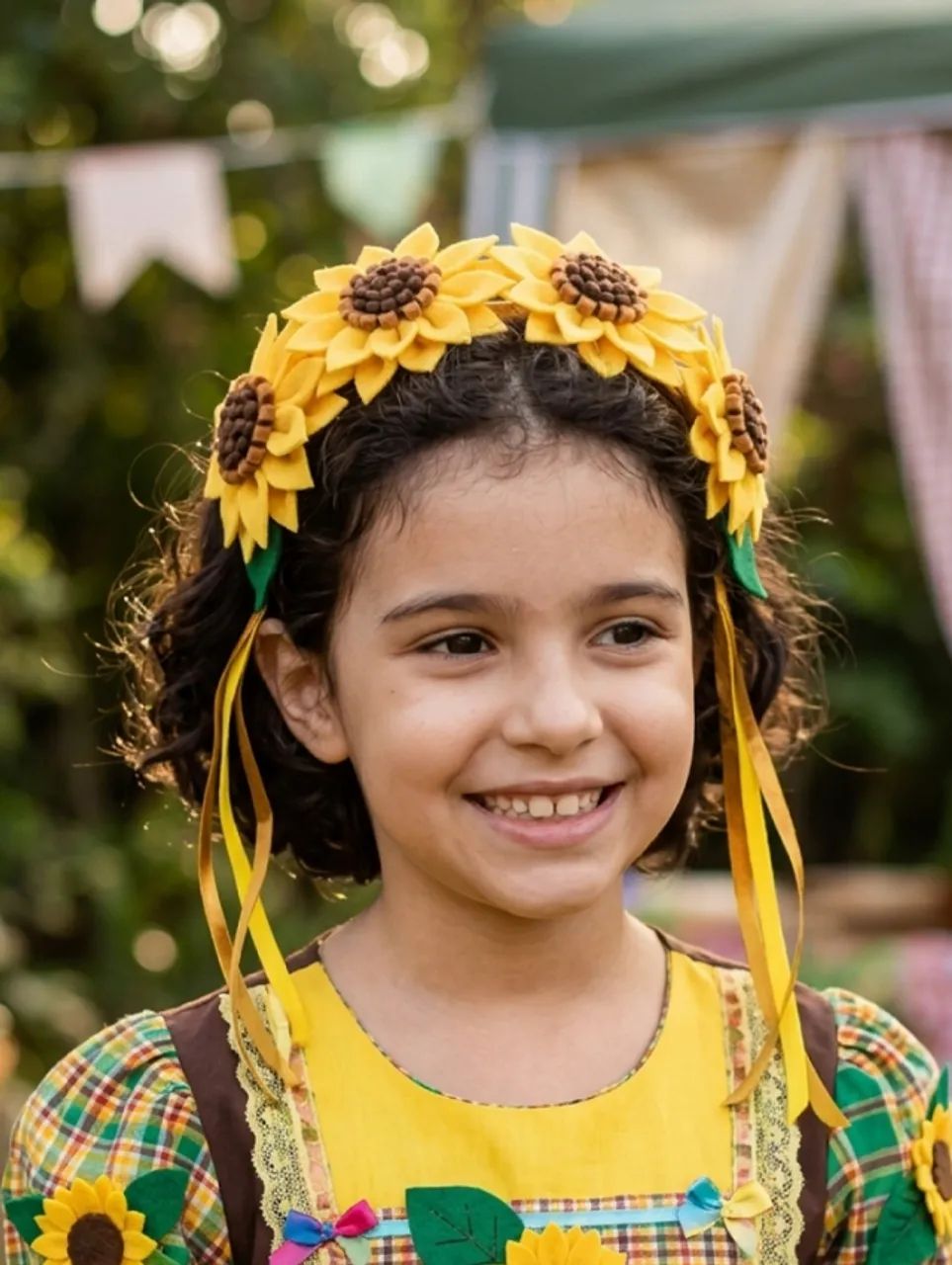 Tiaras de Flores e presilhas São João - Foto 3