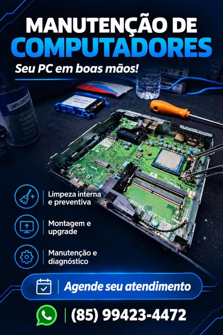 Serviços de Limpeza e Manutenção de Computadores