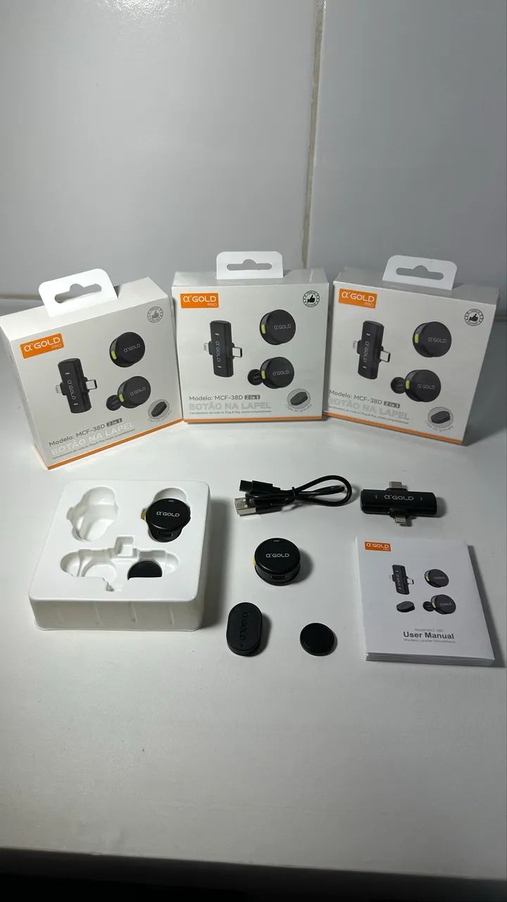 Microfone sem fio 2in1