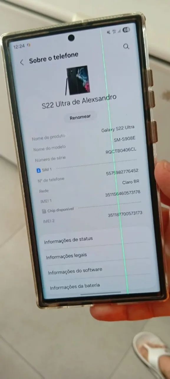 Smartphone Samsung s22 ultra 