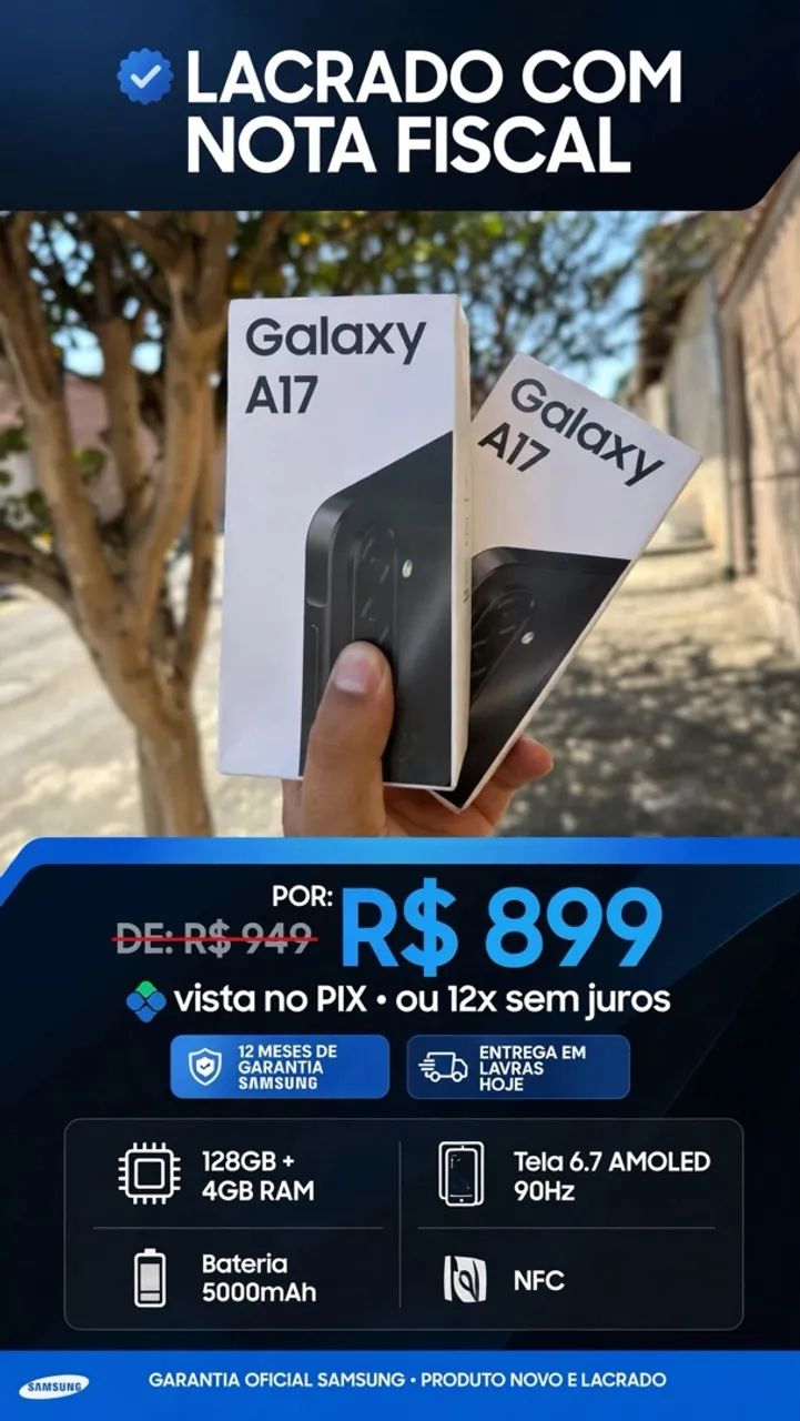 A17 128GB LACRADO - R$899 - Foto 3