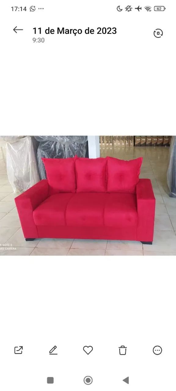Oferta Especial de Sofá 3 lugares com Almofadas!! - Foto 3