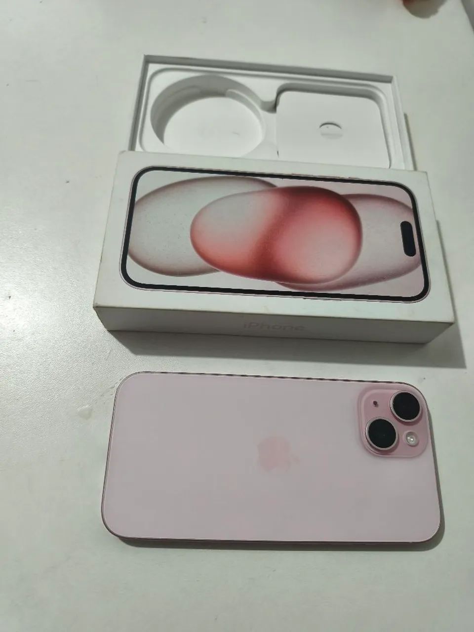 iPhone 15 rose novo na caixa e nota 