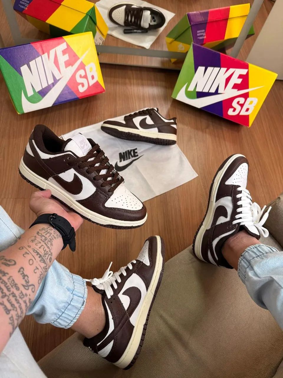 Nike dunk lançamento marron - Foto 3