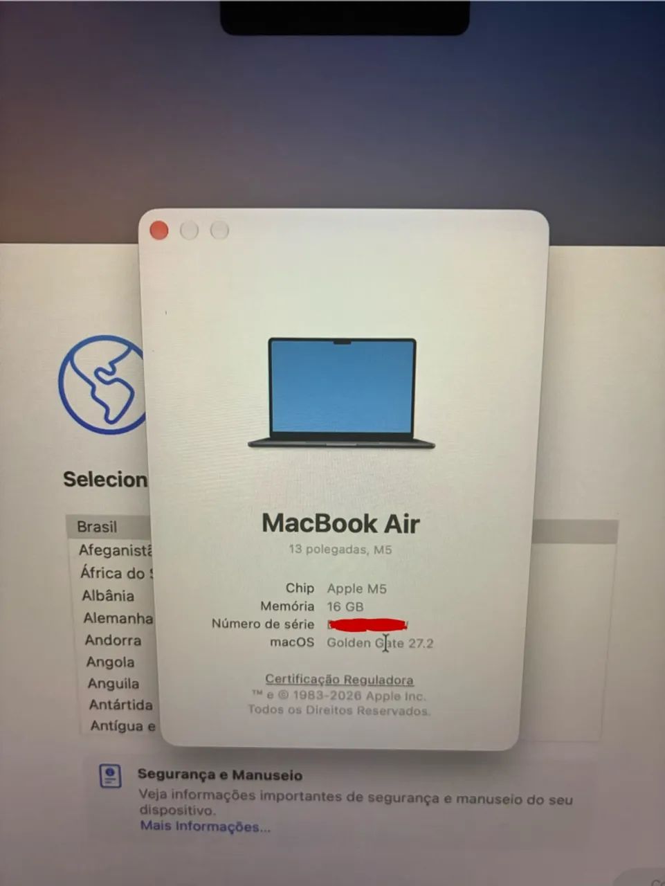 MacBook Air 13 M5 com caixa Zero - Foto 3