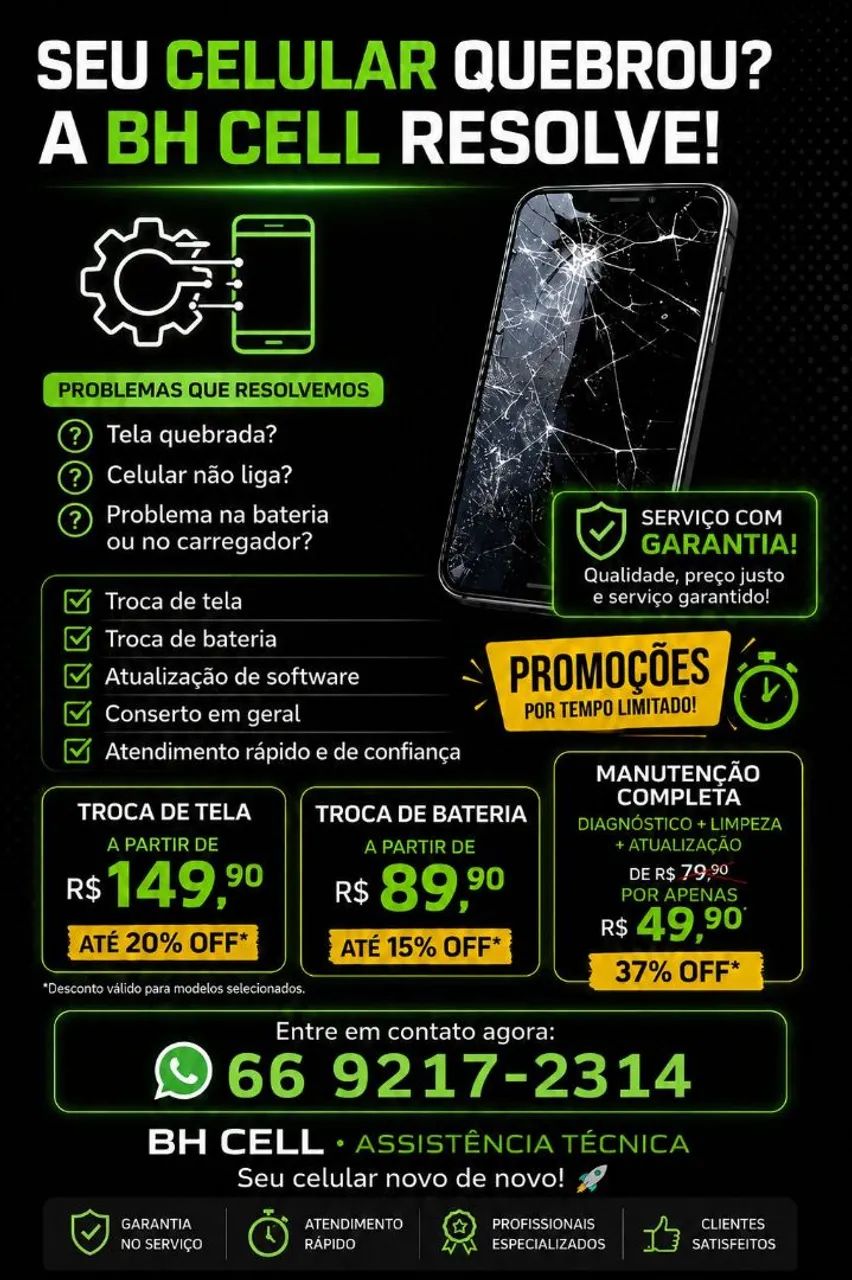 assistência técnica qualquer tipo de celular é compramos também o teu com defeito 