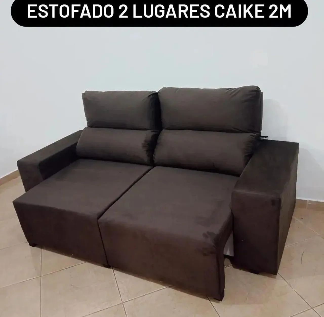 Sofá Caike 2 lugares 2M/Taboão da Serra -SP 