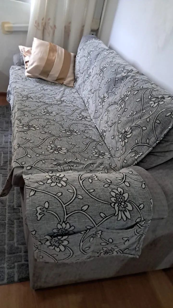 Sofá 3 lugares (com capa e estofado) - Foto 2