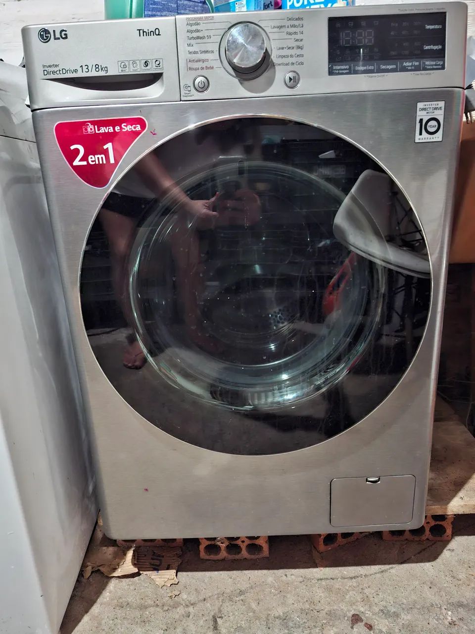 Maquina lavar e secadora LG