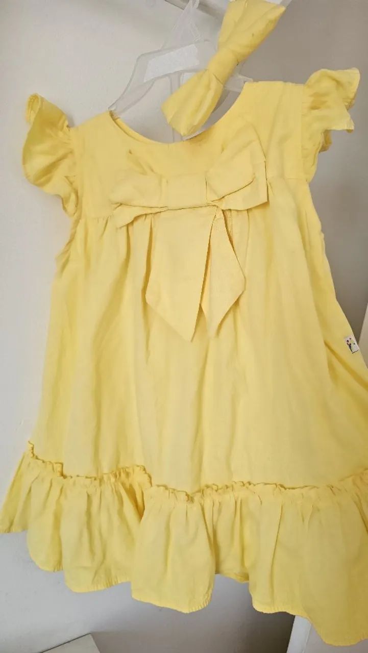 Vestido laço amarelo